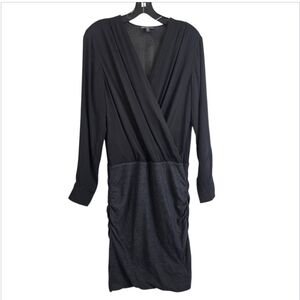 James Perse long sleeves  Midi dress with side ruching